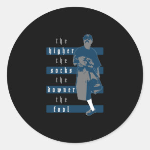 Hoe hoger de contactdoos, hoe donkerder de pool - ronde sticker