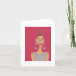 Hoe hoger de woordspeling bedankkaart