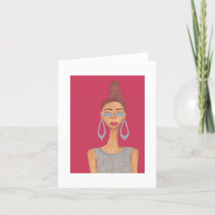 Hoe hoger de woordspeling bedankkaart