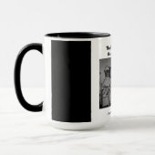 Hoe hoger het haar, hoe dichter bij God. Mok (Links)