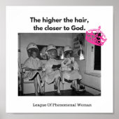 Hoe hoger het haar, hoe dichter bij God. Poster (Voorkant)