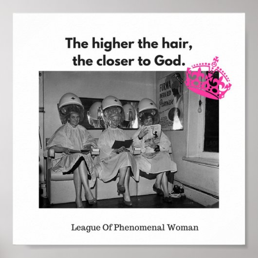 Hoe hoger het haar, hoe dichter bij God. Poster (Voorkant)