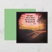 HOE HOGER WE CICERO GEPLAATST WORDEN FEESTDAGENKAART (Voorkant / Achterkant)