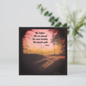 HOE HOGER WE CICERO GEPLAATST WORDEN FEESTDAGENKAART (Staand voorkant)