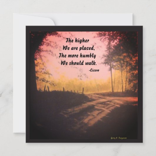 HOE HOGER WE CICERO GEPLAATST WORDEN FEESTDAGENKAART (Voorkant)