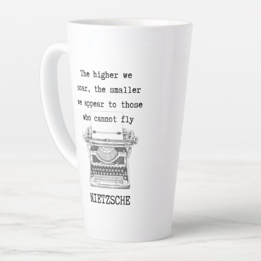 Hoe hoger we SOAR filosofie citeren NIETZSCHE Latte Mok (Linkerhoek)