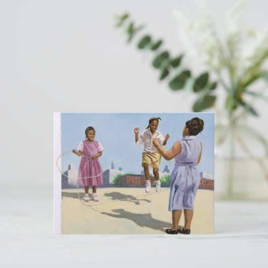 Hoe hoog? 2001 briefkaart (Staand voorkant)