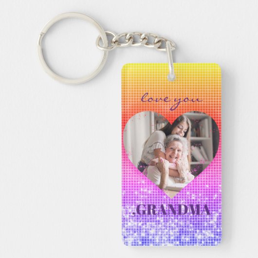 HOE HOORT U VAN GRANDMA DOUANE FOTO HOLOGRAPHY SLEUTELHANGER (Voorkant)