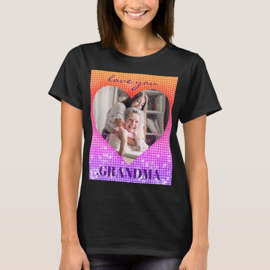 HOE HOORT U VAN GRANDMA DOUANE FOTO HOLOGRAPHY T-SHIRT (Voorkant)