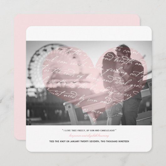 Hoe hou ik van de aankondiging van de gedicht brui (Voorkant / Achterkant)