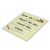 Hoe hou ik van deze keramische Onderzetters Tegeltje (Zijkant)