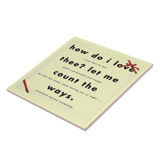 Hoe hou ik van hen? tegeltje (Zijkant)