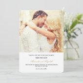 Hoe hou ik van het poëzie Romantic script Save The Date (Staand voorkant)