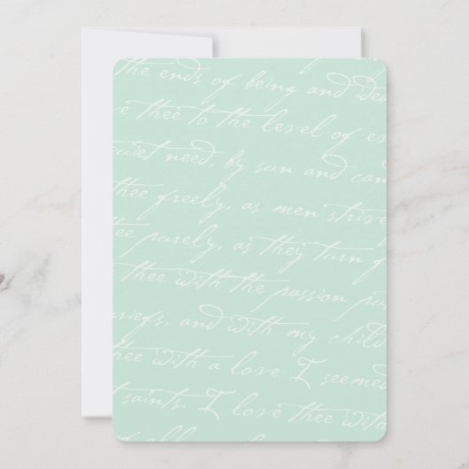 Hoe hou ik van het poëzie Romantic script Save The Date (Achterkant)