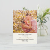 Hoe hou ik van het poëzie Romantic script Save The Date (Staand voorkant)