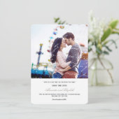 Hoe hou ik van het poëzie Romantic  script Save The Date (Staand voorkant)