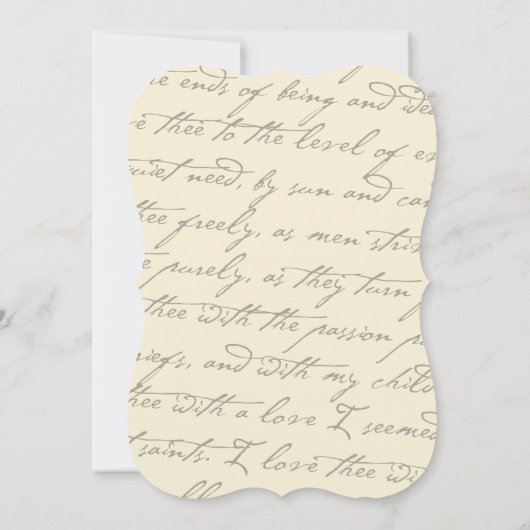 Hoe hou ik van het poëzie Romantic  script Save The Date (Achterkant)