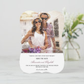 Hoe hou ik van het poëzie Romantic  script Save The Date (Staand voorkant)