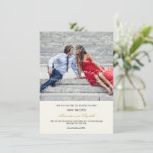 Hoe hou ik van het poëzie Romantic  script Save The Date (Staand voorkant)