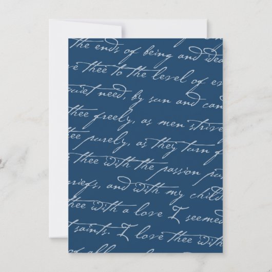 Hoe hou ik van het poëzie Romantic  script Save The Date (Achterkant)