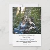 Hoe hou ik van het poëzie Romantic  script Save The Date (Voorkant)