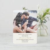 Hoe hou ik van het poëzie Romantic  script Save The Date (Staand voorkant)