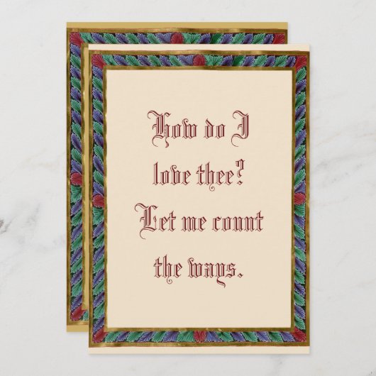 Hoe hou ik van je? (Voorkant / Achterkant)