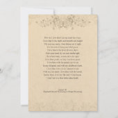 Hoe hou ik van jou?  liefde gedicht bruiloft kaart (Achterkant)