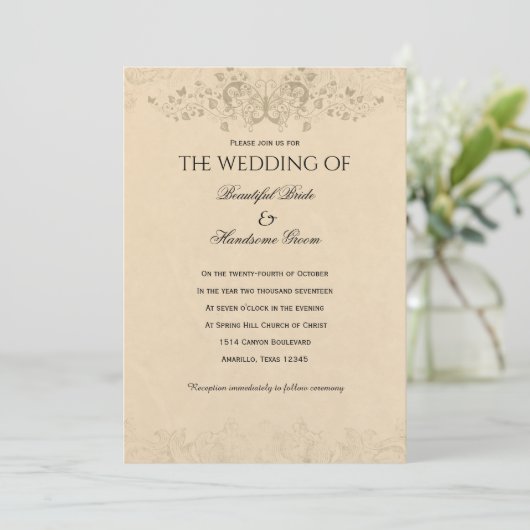 Hoe hou ik van jou?  liefde gedicht bruiloft kaart (Staand voorkant)