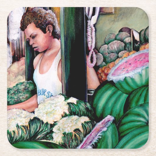 Hoe hou je van die meloenen? kartonnen onderzetters (Voorkant)