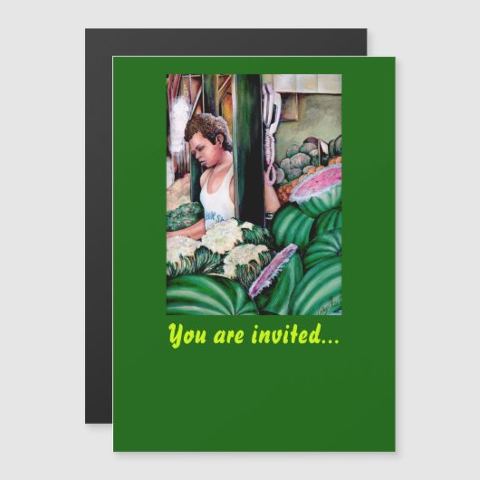 Hoe hou je van die Melons? Magnetische Uitnodiging (Voorkant / Achterkant)