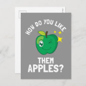 Hoe hou je van hun appels? briefkaart (Voorkant / Achterkant)