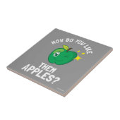 Hoe hou je van hun appels? tegeltje (Zijkant)