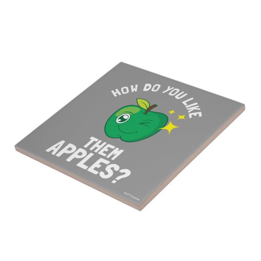 Hoe hou je van hun appels? tegeltje (Zijkant)