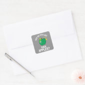 Hoe hou je van hun appels? vierkante sticker (Envelop)