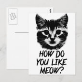 Hoe hou je van meow? briefkaart (Voorkant / Achterkant)