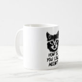 Hoe hou je van meow? koffiemok (Voorkant links)