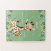 Hoe houden we van Giraffe Cheetah Kinder Legpuzzel (Horizontaal)