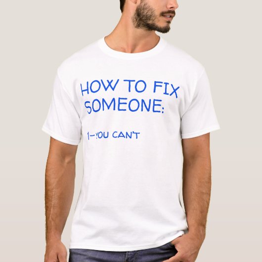 Hoe iemand te repareren t-shirt (Voorkant)