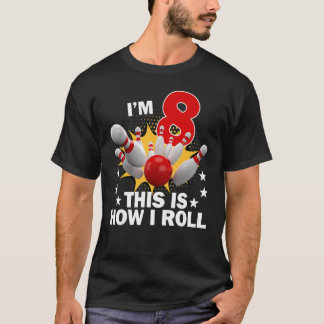 Hoe ik 8 jaar oude Bowling Birthday party krijg T-shirt