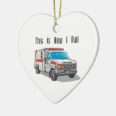 Hoe ik ambulance rijd keramisch ornament (Links)