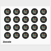 Hoe ik Bocce Bocci speler Lawn Bowling Bo Ronde Sticker (Vel)