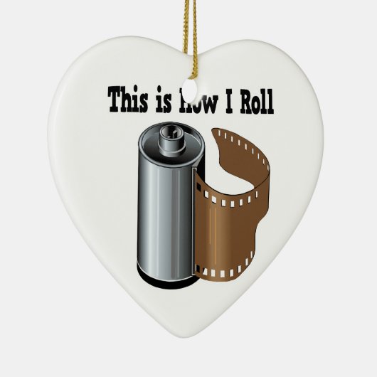 Hoe ik de Film van de Camera Roll Keramisch Ornament (Rechts)