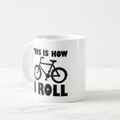 Hoe ik fiets Grappige mok (Voorkant links)