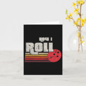 Hoe ik Funny Graphic Bowling Strikes League Te Rol Kaart (Gele Bloem)