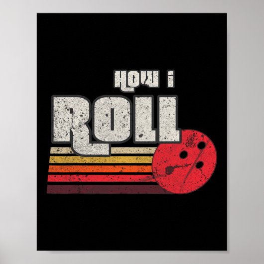 Hoe ik Funny Graphic Bowling Strikes League Te Rol Poster (Voorkant)