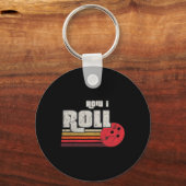 Hoe ik Funny Graphic Bowling Strikes League Te Rol Sleutelhanger (Voorkant)