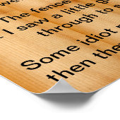 Hoe ik geleerd heb om mijn eigen zaken in gedachte poster (Hoek)