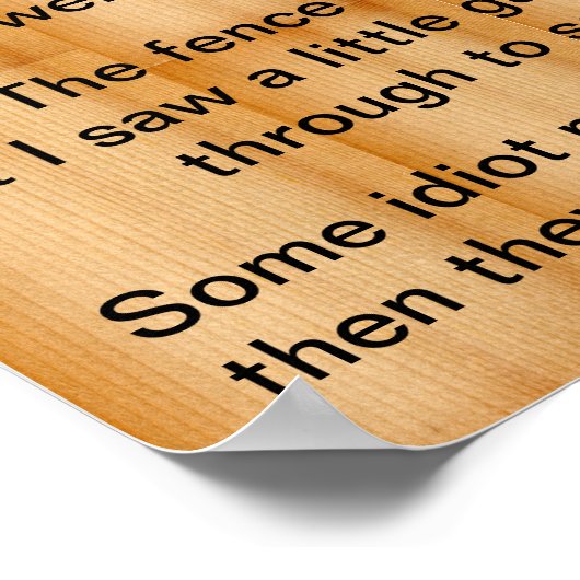 Hoe ik geleerd heb om mijn eigen zaken in gedachte poster (Hoek)