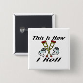 Hoe ik gewond word vierkante button 5,1 cm (Voorkant /achterkant)